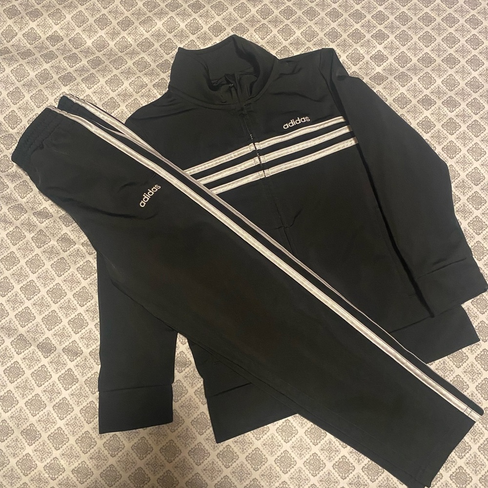 Adidas Black and White Track Set